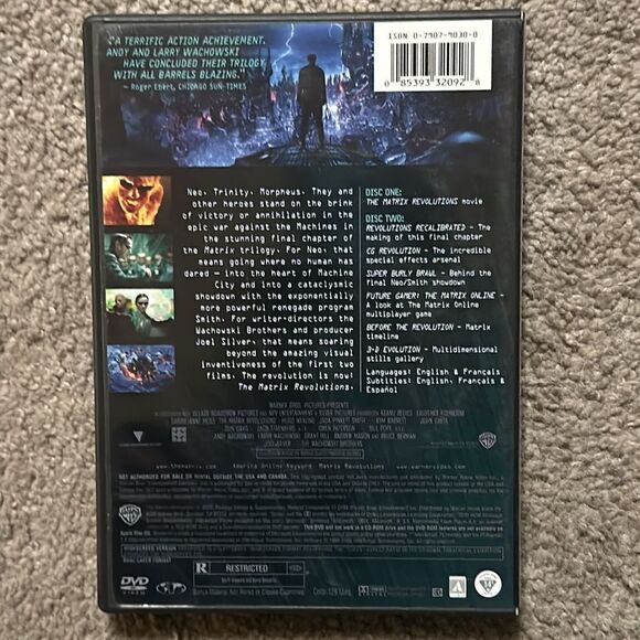 “Matrix Revolutions” 2 Disc Widescreen Edition DVDS - Picture 3 of 8
